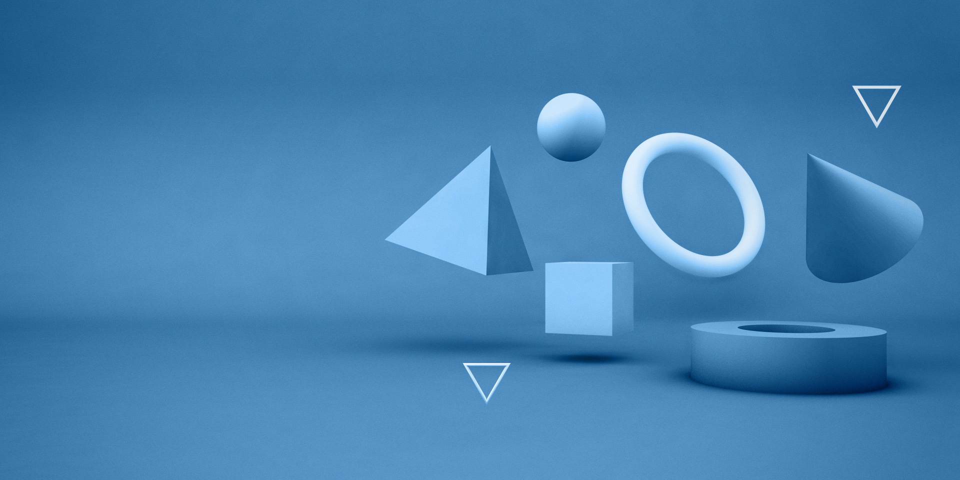 Abstract 3D geometric shapes